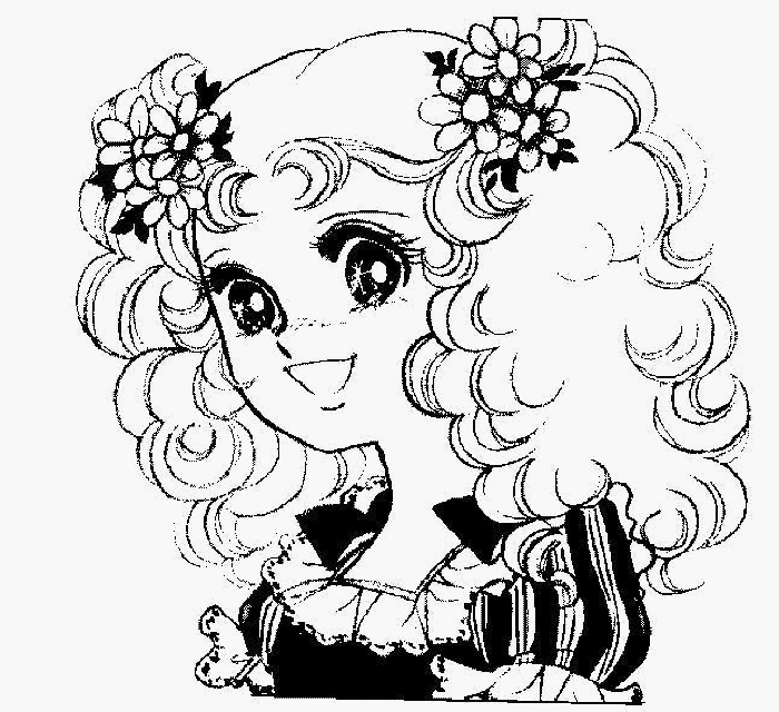 coloriage portrait candy